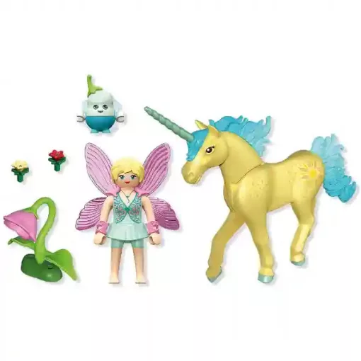 Playmobil 71842 Napfényvirág, a csillogó unikornis és tündér barátja