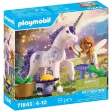 Playmobil 71843 Szerencselevendula, a csillogó unikornis és tündér barátja