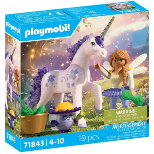 Playmobil 71843 Szerencselevendula, a csillogó unikornis és tündér barátja