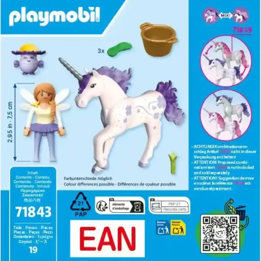 Playmobil 71843 Szerencselevendula, a csillogó unikornis és tündér barátja