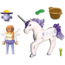 Playmobil 71843 Szerencselevendula, a csillogó unikornis és tündér barátja