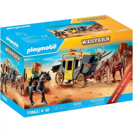 Playmobil 71862 Western postakocsi lovas banditával