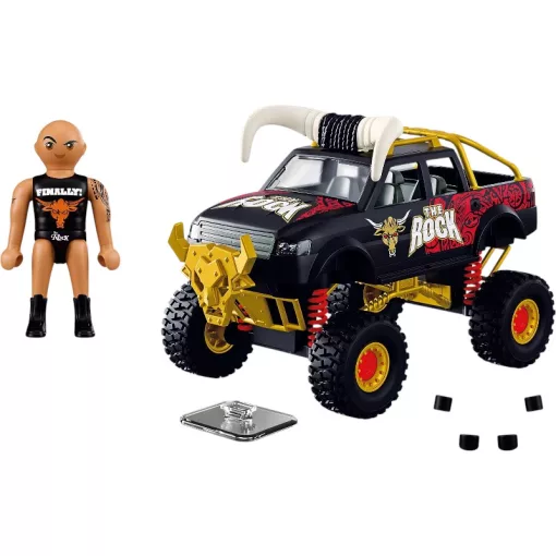 PLAYMOBIL 71955 WWE® - A Szikla (The Rock) pankrátor Monster Truck autója