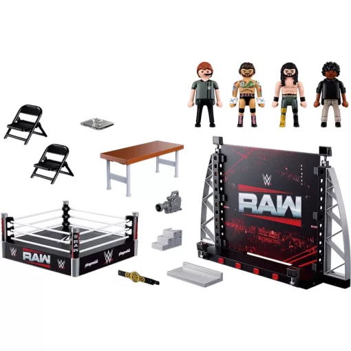 PLAYMOBIL 71956 WWE® - RAW pankrátor ring gyűjtői készlet