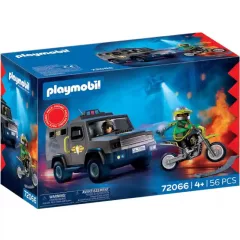 Playmobil 72066 SWAT rendőrautó a motoros bűnöző ellen