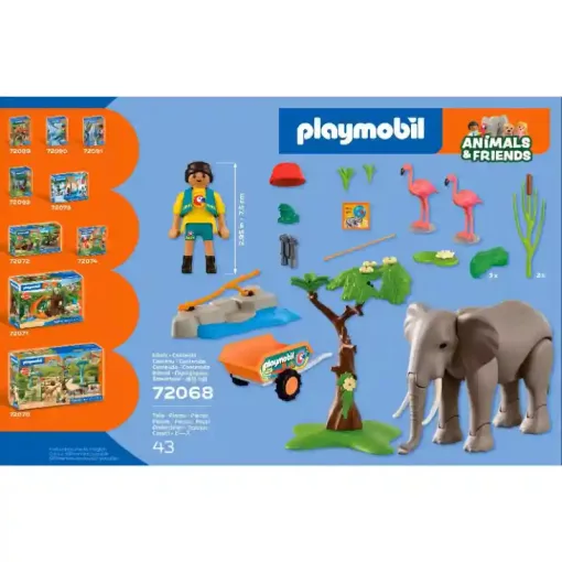 Playmobil 72068 Elefánt állatkerti gondozóval