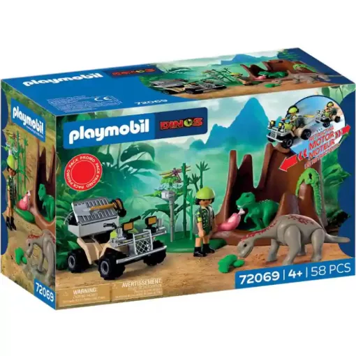 Playmobil 72069 Dinoszauruszok búvóhelye quados kutatóval