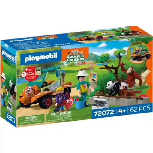 Playmobil 72072 Animals & Friends - Állatkerti tigrises állatgondozó kocsi