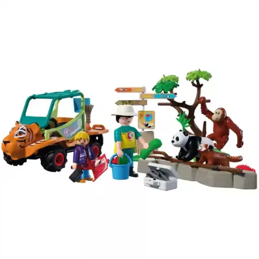 Playmobil 72072 Animals & Friends - Állatkerti tigrises állatgondozó kocsi
