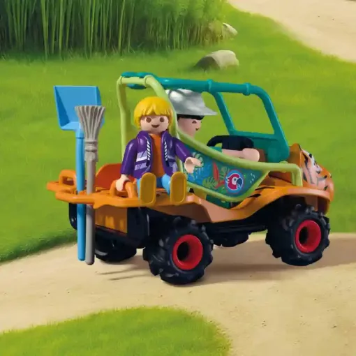 Playmobil 72072 Animals & Friends - Állatkerti tigrises állatgondozó kocsi