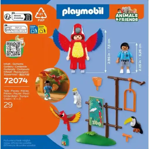 Playmobil 72074 Animals & Friends - Állatkerti madárbemutató