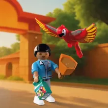 Playmobil 72074 Animals & Friends - Állatkerti madárbemutató