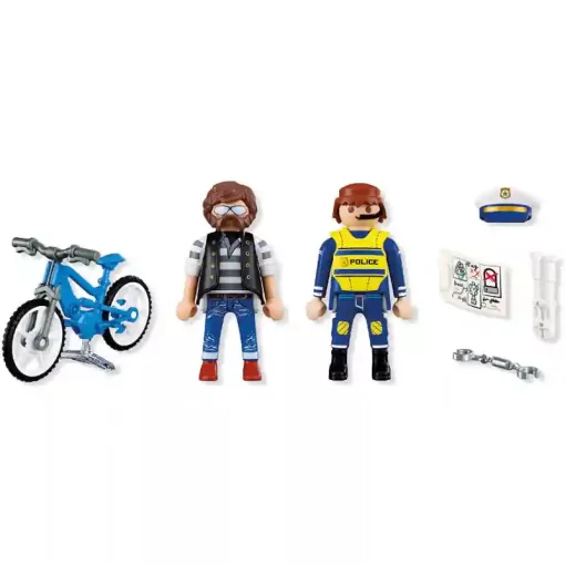 Playmobil 72076 Kerékpártolvaj rendőrségi elfogása