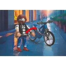 Playmobil 72076 Kerékpártolvaj rendőrségi elfogása