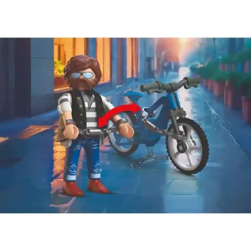 Playmobil 72076 Kerékpártolvaj rendőrségi elfogása