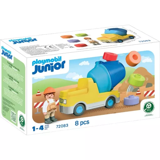 PLAYMOBIL 72083 Junior - Betonkeverő mixer teherautó