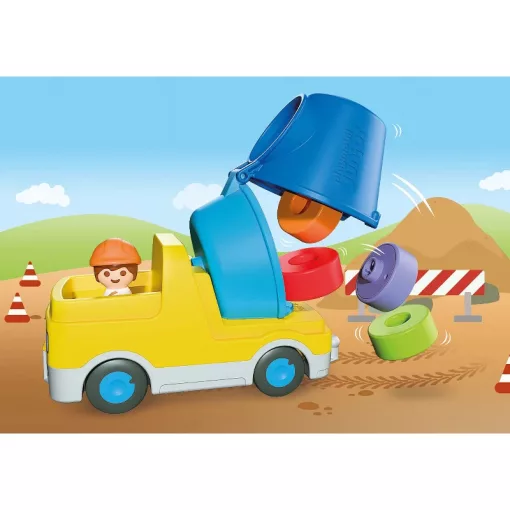 PLAYMOBIL 72083 Junior - Betonkeverő mixer teherautó