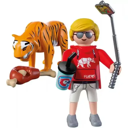 Playmobil 72089 Animals & Friends - Állatkerti tigris és látogató