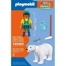 Playmobil 72090 Animals & Friends - Állatkerti jegesmedve és gondozója