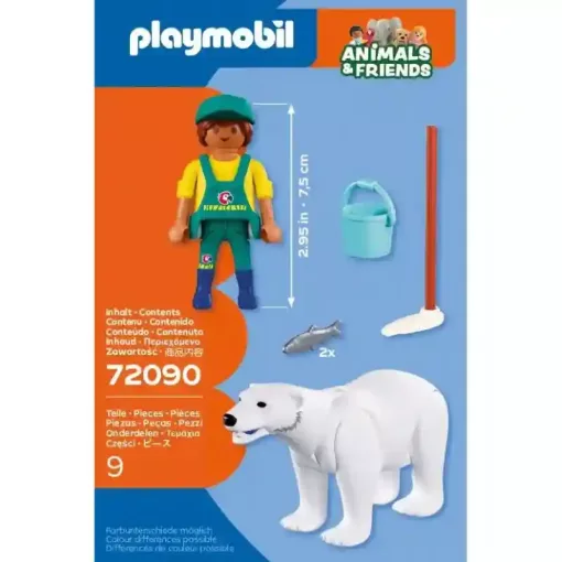 Playmobil 72090 Animals & Friends - Állatkerti jegesmedve és gondozója