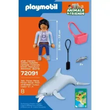 Playmobil 72091 Animals & Friends - Állatkerti delfin és látogató
