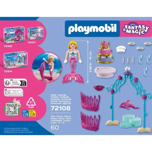 PLAYMOBIL 72108 Víz alatti esküvői büfé delfinnel