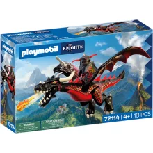 PLAYMOBIL 72114 Fekete sárkány lovaggal