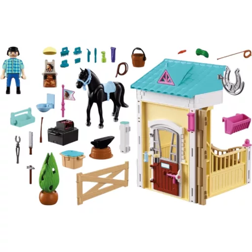 PLAYMOBIL 72131 Istálló patkolókováccsal