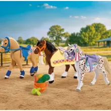 PLAYMOBIL 72133 Három gyűjthető ló felszereléssel