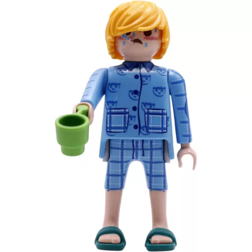  PLAYMOBIL 72139 Beteg pizsamában zsákbamacska figura 30. sorozat (fiúknak)