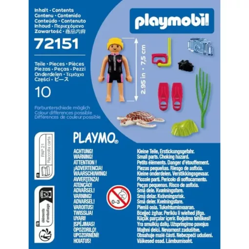PLAYMOBIL 72151 Búvár teknőssel