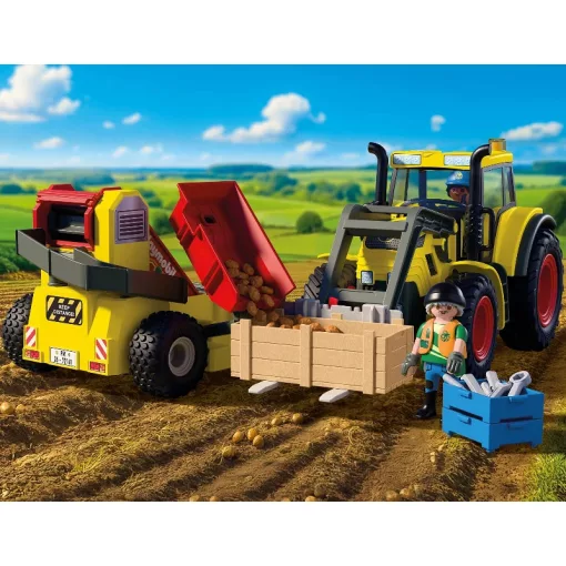 PLAYMOBIL 72161 Nagy traktor burgonyabetakarítóval