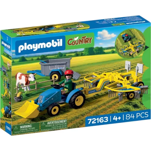 PLAYMOBIL 72163 Traktor szénaforgatóval