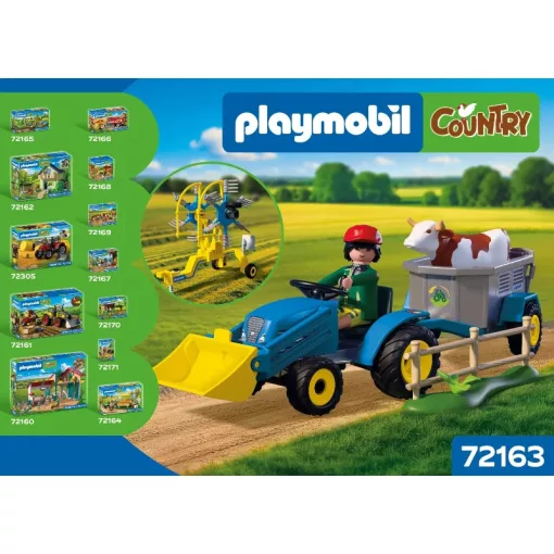 PLAYMOBIL 72163 Traktor szénaforgatóval