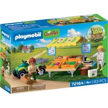 PLAYMOBIL 72164 Piaci stand quaddal