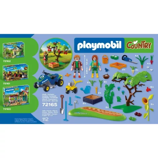 PLAYMOBIL 72165 Veteményeskert fűnyíró traktorral