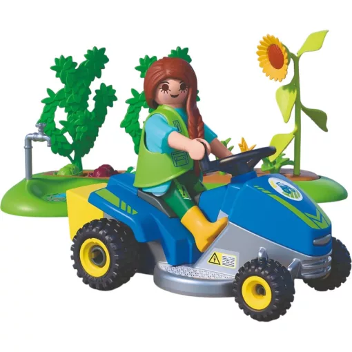 PLAYMOBIL 72165 Veteményeskert fűnyíró traktorral