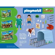 PLAYMOBIL 72167 Vidéki állatorvos borjúval