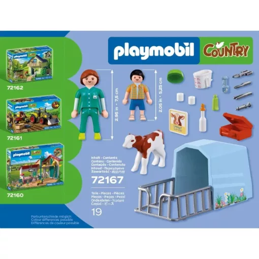 PLAYMOBIL 72167 Vidéki állatorvos borjúval