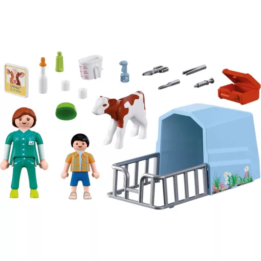 PLAYMOBIL 72167 Vidéki állatorvos borjúval