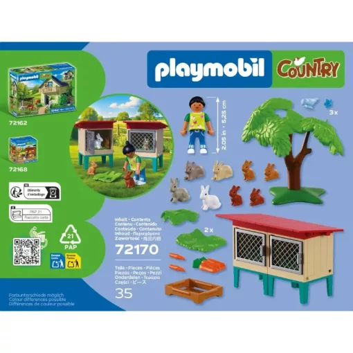 PLAYMOBIL 72170 Vidéki nyúlketrec