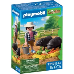 PLAYMOBIL 72171 Farmer csüngőhasú malacokkal