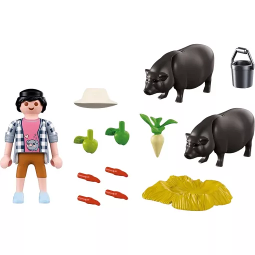 PLAYMOBIL 72171 Farmer csüngőhasú malacokkal