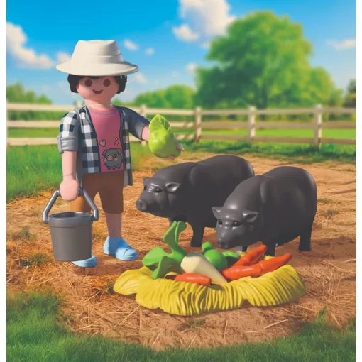 PLAYMOBIL 72171 Farmer csüngőhasú malacokkal