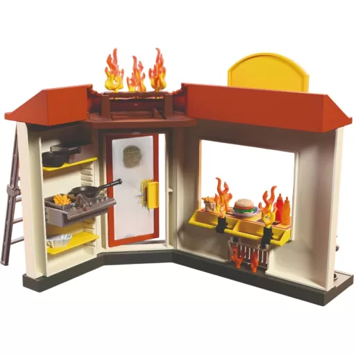 PLAYMOBIL 72195 Tűzoltósági quad hamburgeres standdal