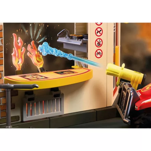 PLAYMOBIL 72195 Tűzoltósági quad hamburgeres standdal