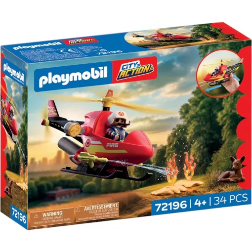 PLAYMOBIL 72196 Tűzoltósági helikopter vízágyúval