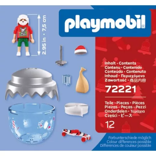 PLAYMOBIL 72221 Karácsonyfadísz - Gördeszkás Mikulás