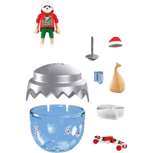 PLAYMOBIL 72221 Karácsonyfadísz - Gördeszkás Mikulás