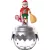 PLAYMOBIL 72221 Karácsonyfadísz - Gördeszkás Mikulás